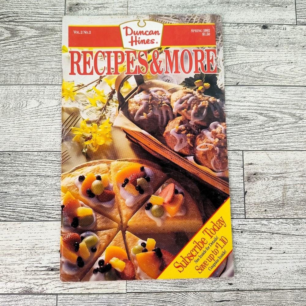Duncan Hines Recipes and More Cookbook Booklet 1992 Spring‎ Retro Vintage